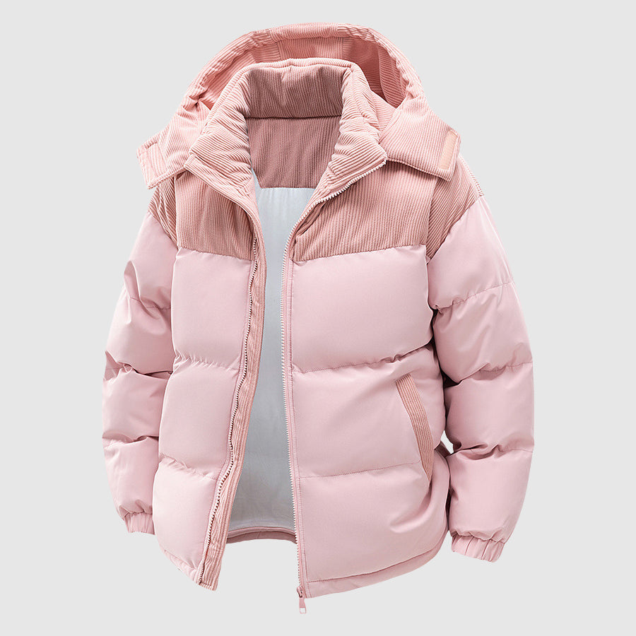 Amarae | Quilted Relaxed Fit Puffer Jacket - Hood With Zipper Men's Jacket