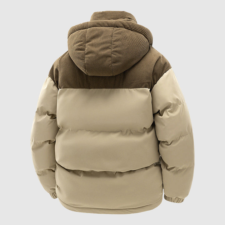 Amarae | Quilted Relaxed Fit Puffer Jacket - Hood With Zipper Men's Jacket