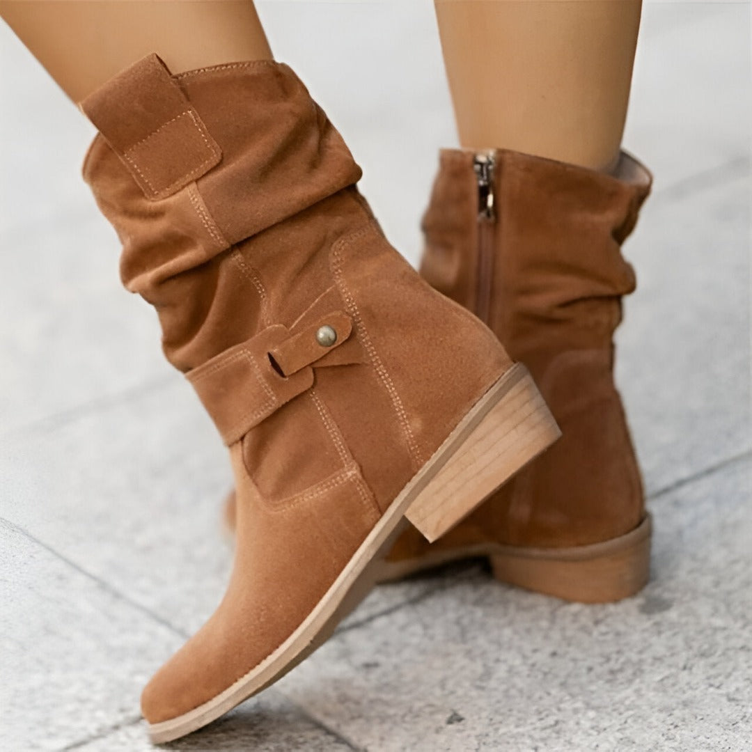 Lune London | Casual boots for women - Round toe, Flat heel