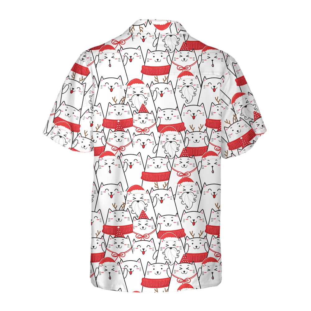 Lune London | Christmas Hawaiian shirt Cat The Red, pretty Christmas shirt with cat, best Christmas gift idea