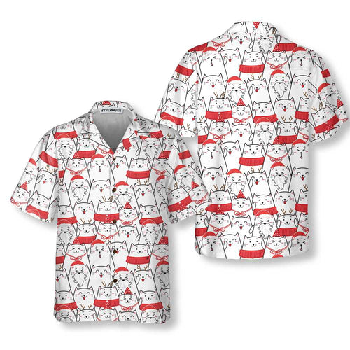 Amarae | Christmas Hawaiian shirt Cat The Red, pretty Christmas shirt with cat, best Christmas gift idea
