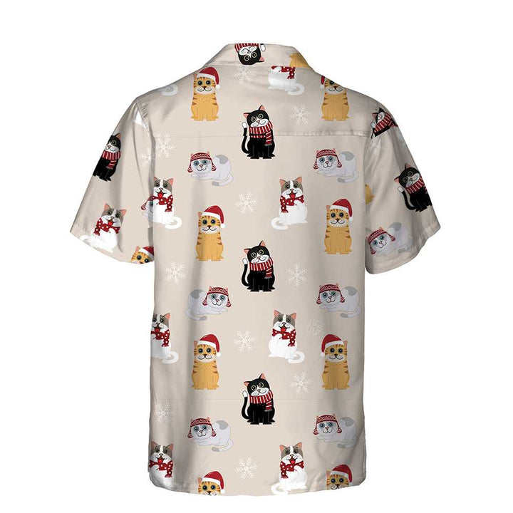 Lune London | Hawaiian cat t-shirt with Santa Claus hat, Christmas cat t-shirt, Best Christmas gift