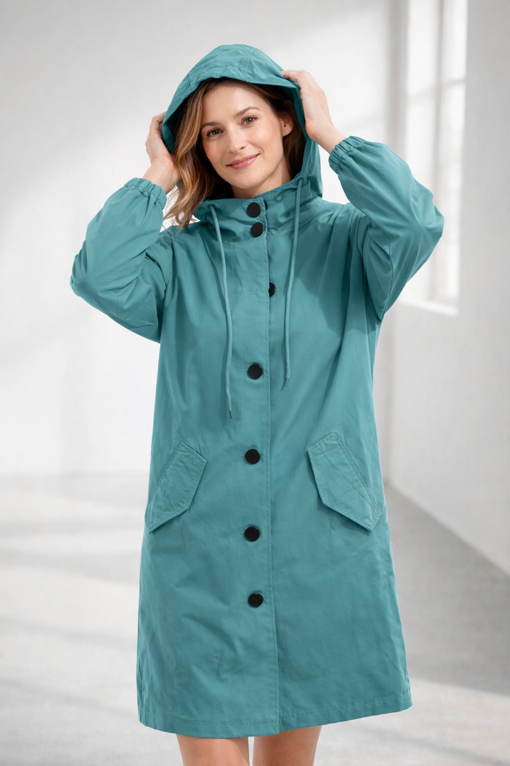 Lune London | Women's Long Jacket with Hood