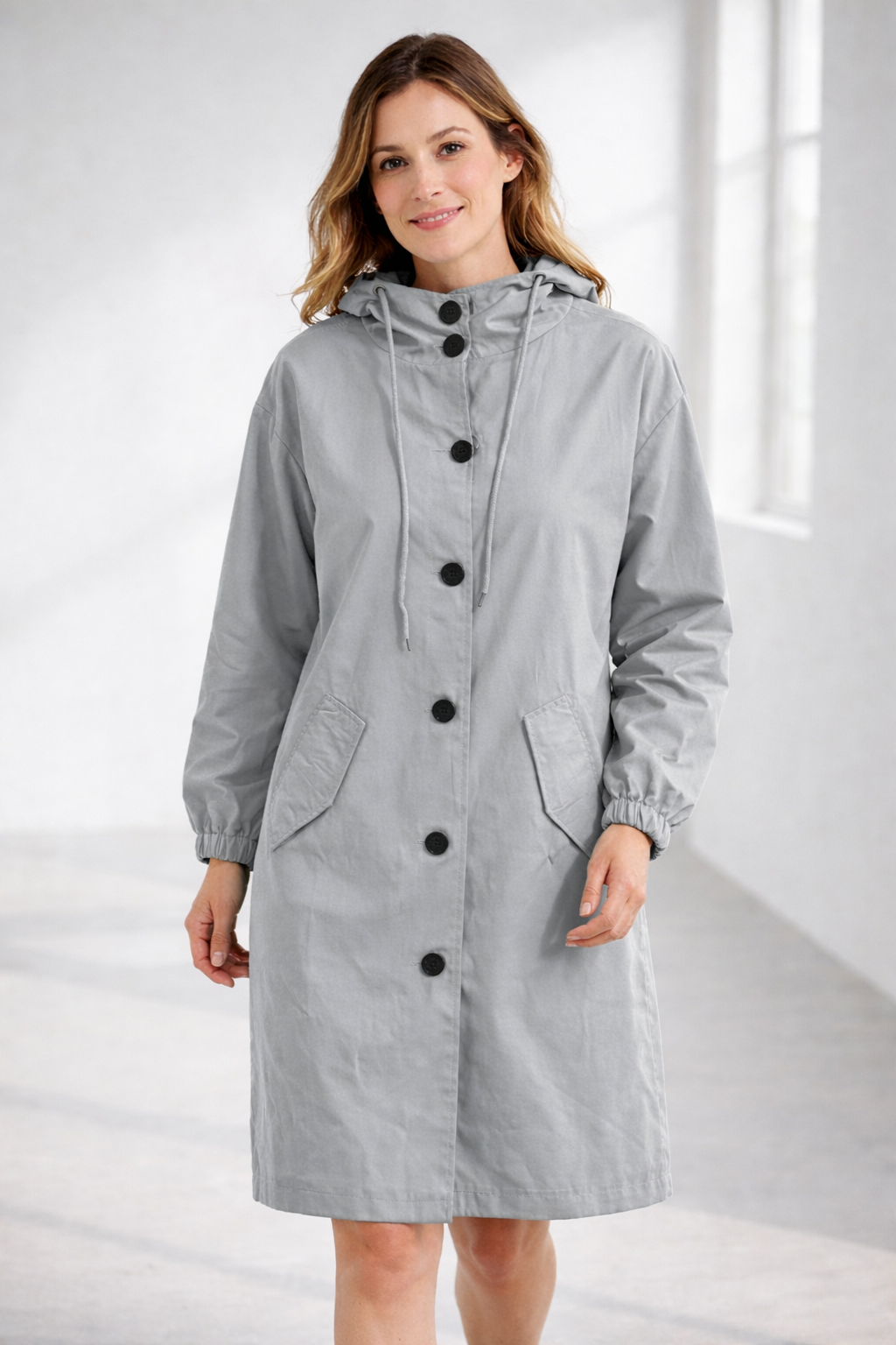 Lune London | Women's Long Jacket with Hood