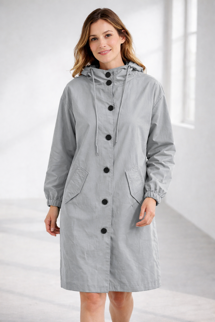 Lune London | Women's Long Jacket with Hood
