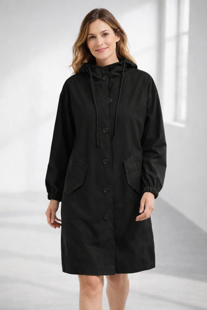 Lune London | Women's Long Jacket with Hood