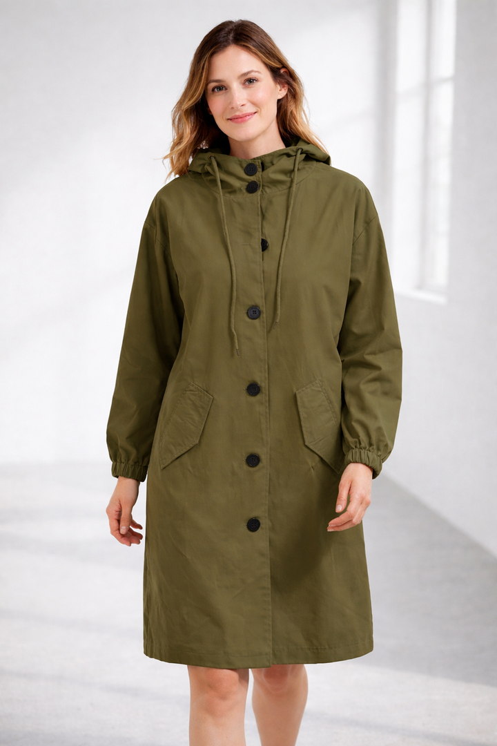 Lune London | Women's Long Jacket with Hood
