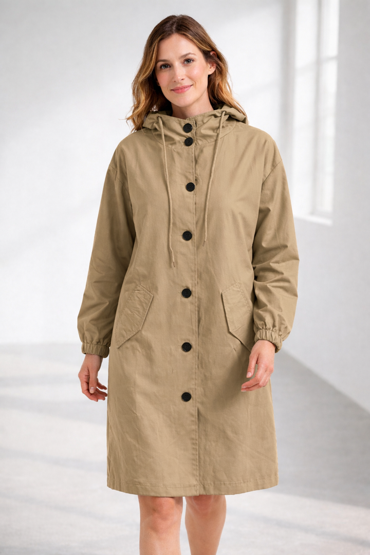 Lune London | Women's Long Jacket with Hood