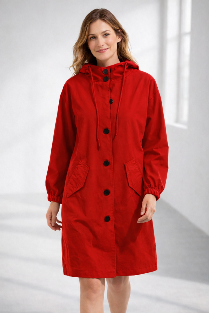 Lune London | Women's Long Jacket with Hood