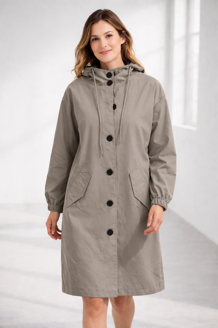 Lune London | Women's Long Jacket with Hood