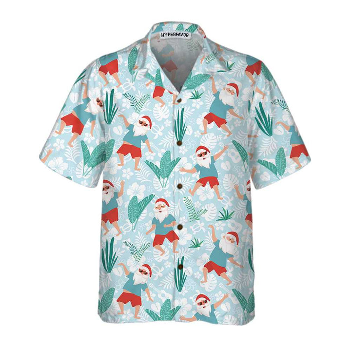Lune London | Merry Santa Dancing Hawaiian Shirt, Funny Santa T-Shirt, Christmas Gift