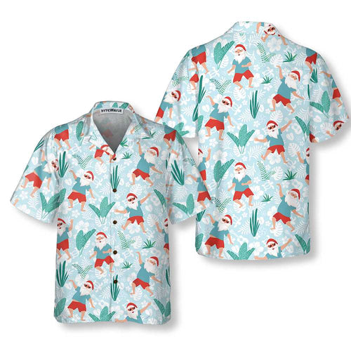 Amarae | Merry Santa Dancing Hawaiian Shirt, Funny Santa T-Shirt, Christmas Gift