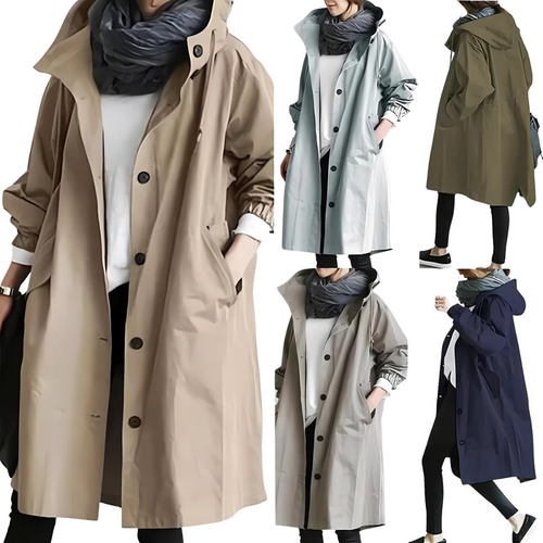 Amarae | Rain jacket with hood - Waterproof - Oversized windbreaker