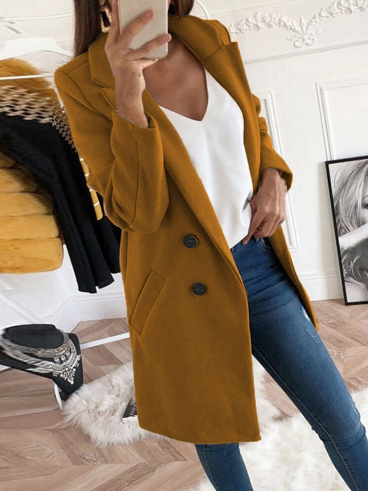 Amarae | Chic Design Coat for Women, Long Sleeve - Winter