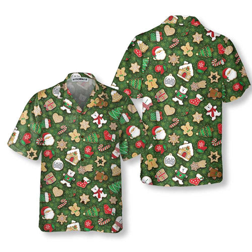 Amarae | Christmas cookie print Hawaiian shirt, Fun Christmas T-shirt, Best Christmas gift