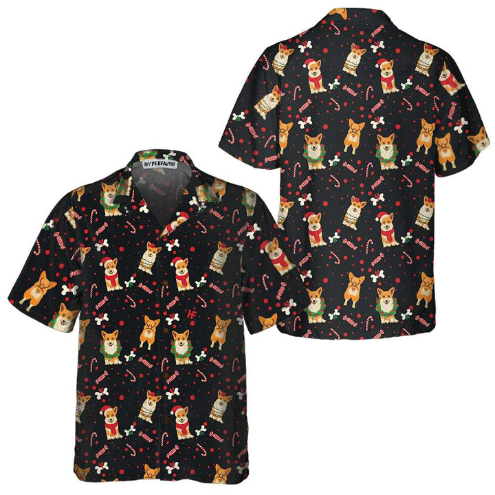 Lune London | Hawaiian shirt for Corgi dogs Christmas, funny Christmas shirt for dogs, best gift for Christmas