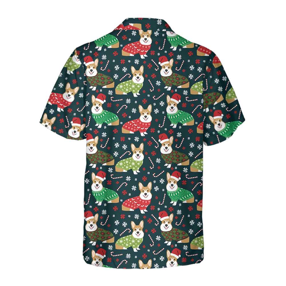 Lune London | Corgi Christmas Hawaiian Shirt, cute Christmas dog shirt, Christmas gift for dog lovers