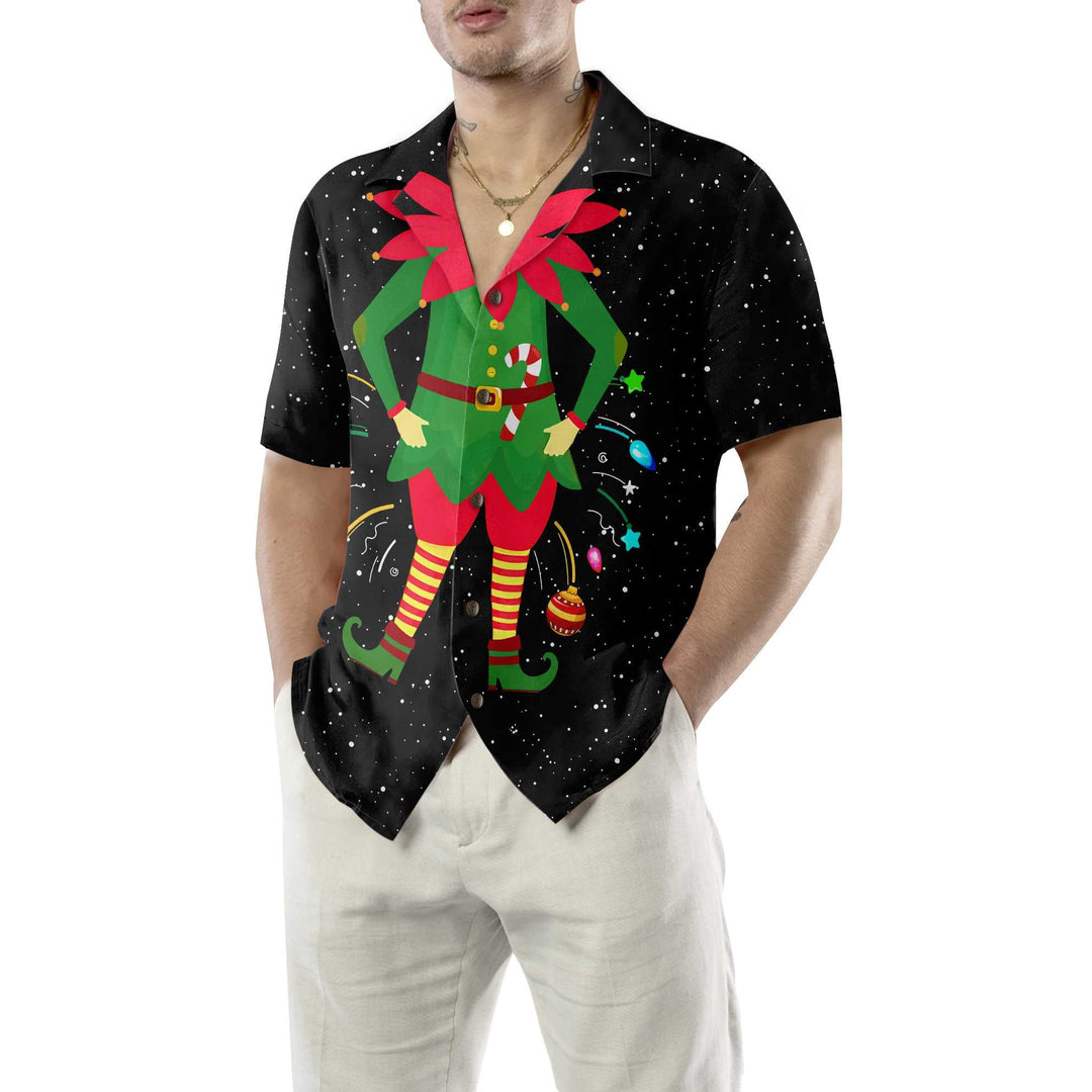 Lune London | Christmas Elf Costume Hawaiian Shirt, Funny Elf Christmas Shirt, Best Christmas Gift Idea