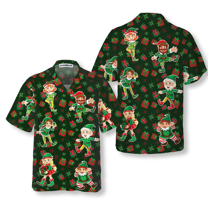 Lune London | Christmas elf Hawaiian shirt, fun Christmas shirt for elf, best Christmas gift idea