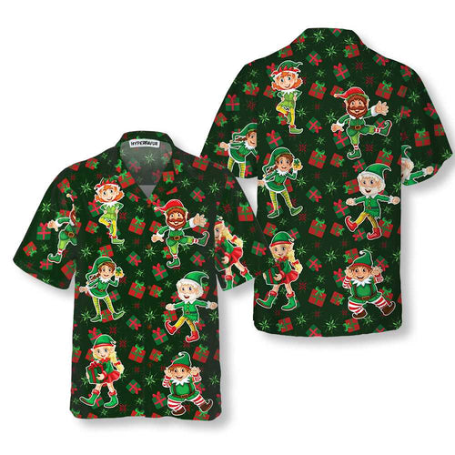Amarae | Christmas elf Hawaiian shirt, fun Christmas shirt for elf, best Christmas gift idea