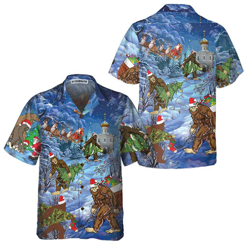 Amarae | Bigfoot Hawaiian Shirt Christmas Vacation, Sasquatch Christmas Vacation Shirt, Best Gift for Christmas