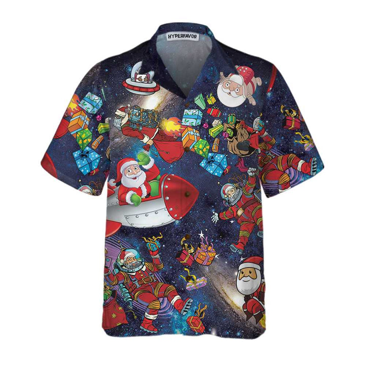 Lune London | Space Christmas Hawaiian Shirt, fun Christmas shirt, best gift for Christmas