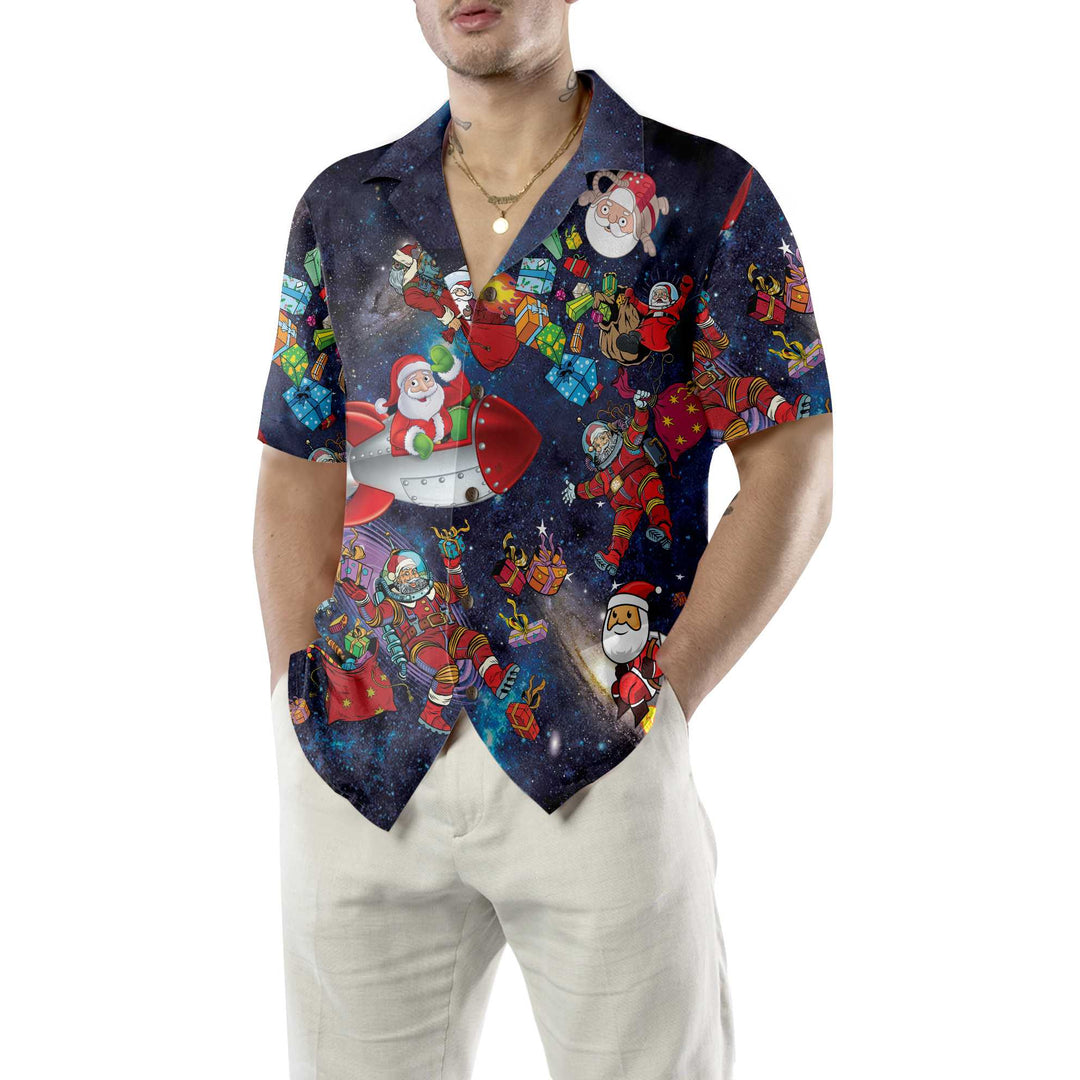 Lune London | Space Christmas Hawaiian Shirt, fun Christmas shirt, best gift for Christmas