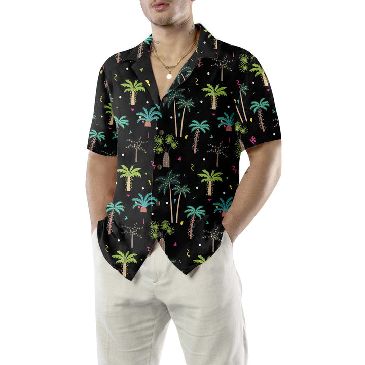 Lune London | Cotton Christmas Palms Shirt, Fun Christmas Shirt for Men