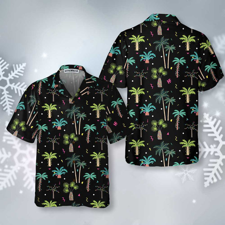 Lune London | Cotton Christmas Palms Shirt, Fun Christmas Shirt for Men
