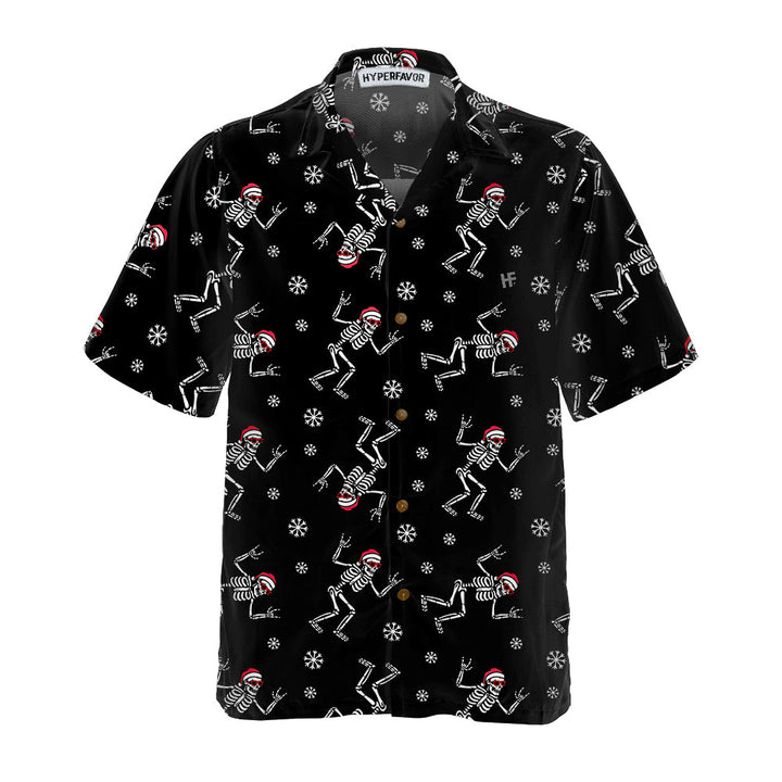 Lune London | Christmas Skirt Hawaiian Shirt, Fun Shirt with Christmas Bones