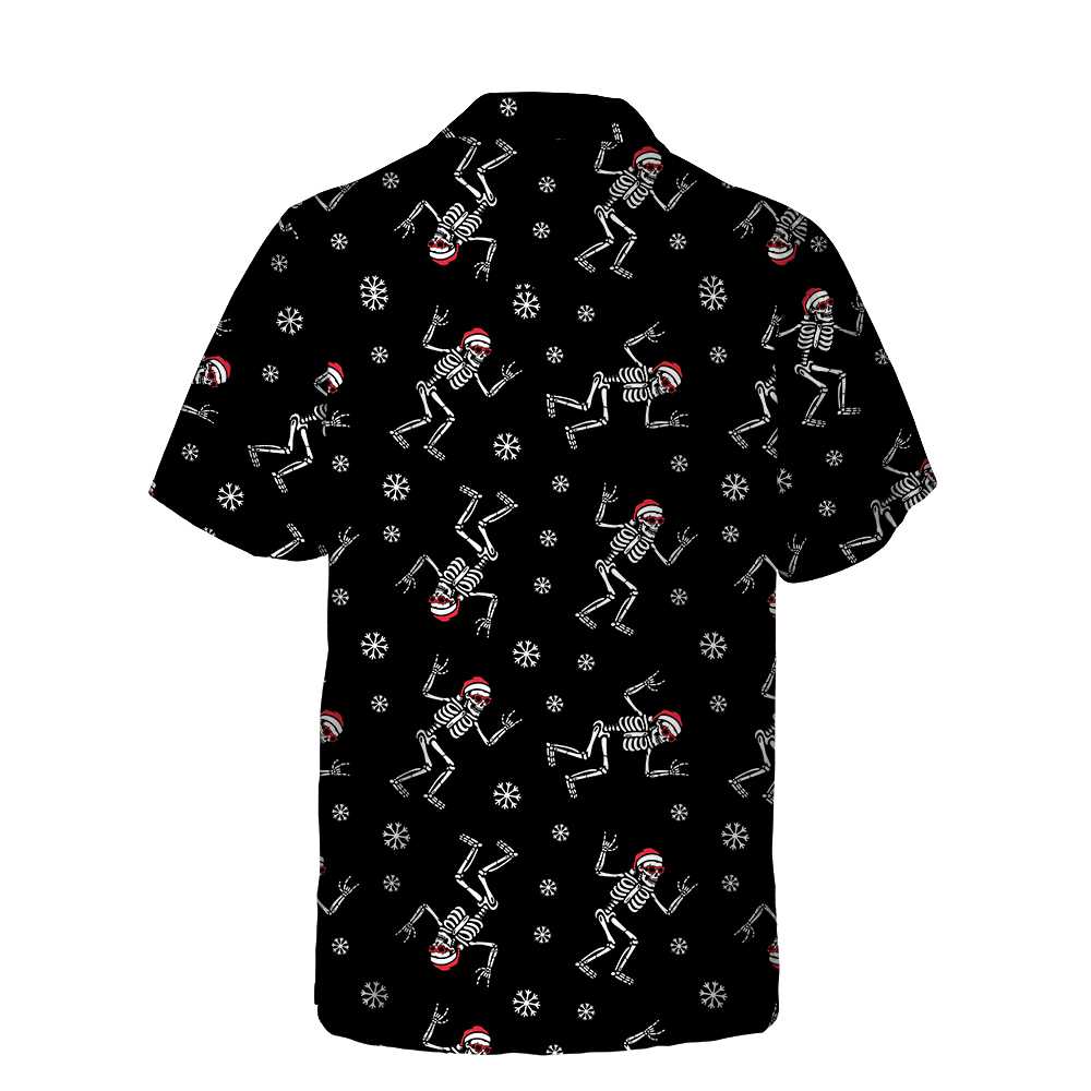 Lune London | Christmas Skirt Hawaiian Shirt, Fun Shirt with Christmas Bones
