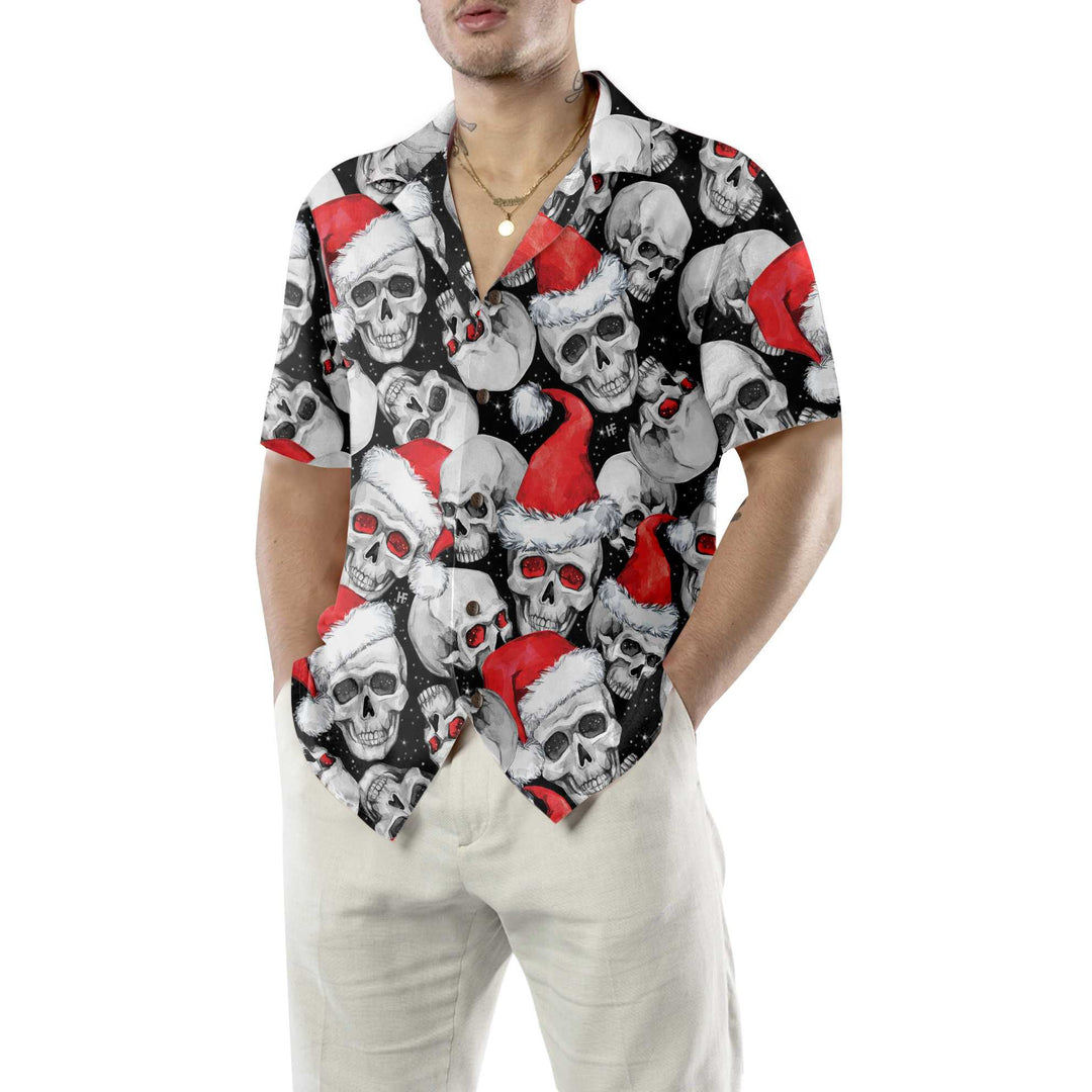 Lune London | Hawaiian shirt Santa skull, Christmas skull shirt, unique Christmas gift