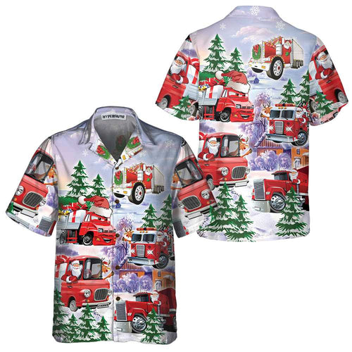 Amarae | Christmas Truck Hawaiian Shirt, Red Truck Christmas Shirt, Best Christmas Gift