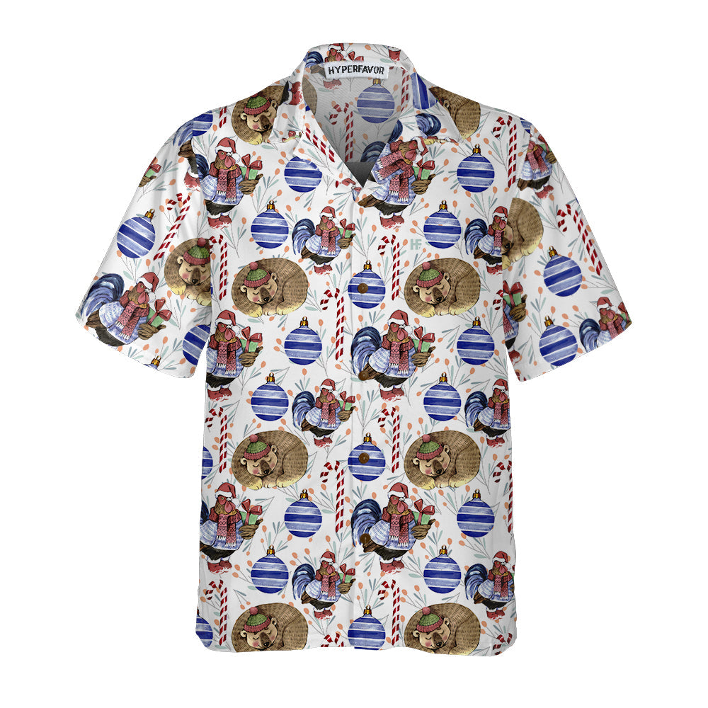 Lune London | Hawaiian t-shirt Christmas winter holiday icon, fun Christmas t-shirt, Christmas gift