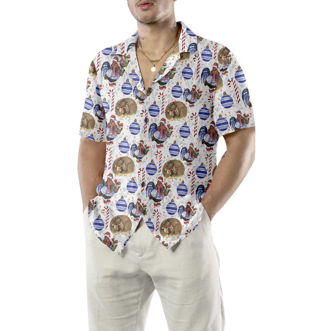 Lune London | Hawaiian t-shirt Christmas winter holiday icon, fun Christmas t-shirt, Christmas gift