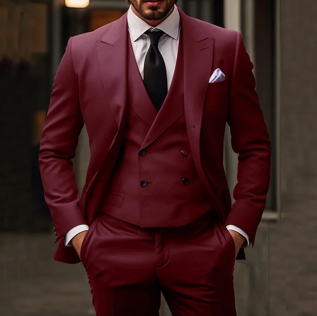Amarae | Men's 3 Piece Suit - Blazer, Waistcoat & Trousers