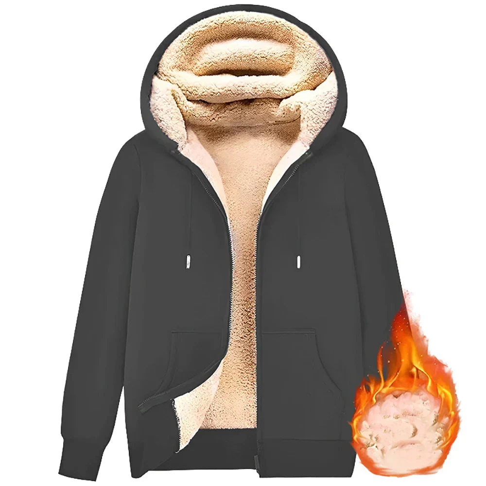 Lune London | Hoodie made of Lambswool - warm & soft sweatshirt with hood and plush lining for winter