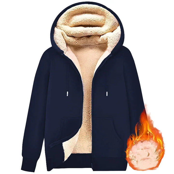 Lune London | Hoodie made of Lambswool - warm & soft sweatshirt with hood and plush lining for winter
