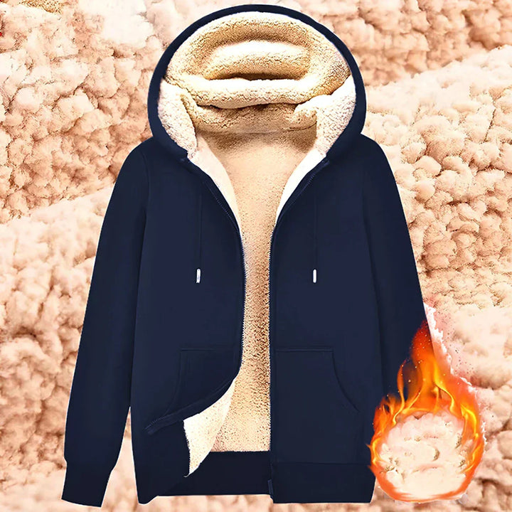 Lune London | Hoodie made of Lambswool - warm & soft sweatshirt with hood and plush lining for winter