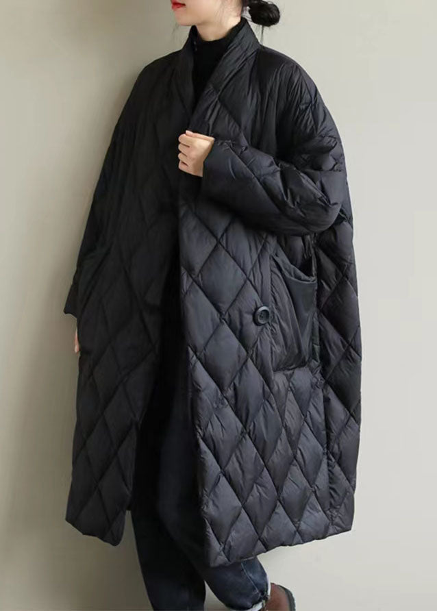 Amarae | Solid red high collar jacket with large pockets padded in fine cotton winter