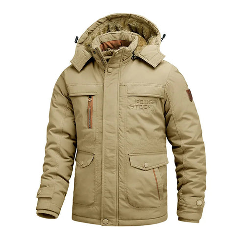 Amarae | Men’s waterproof winter jacket with hood and thermal lining