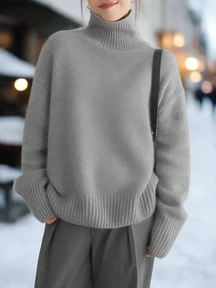 Lune London | Turtleneck Sweater - Knit - Oversized Fit - Long Sleeved Comfortable