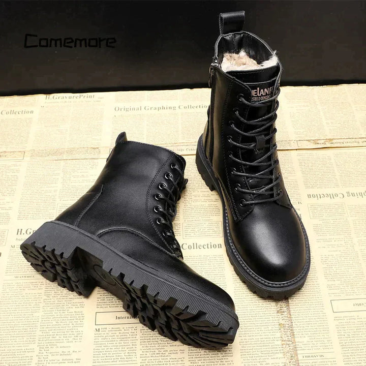 Lune London | Winter Boots Made Of Black Leather