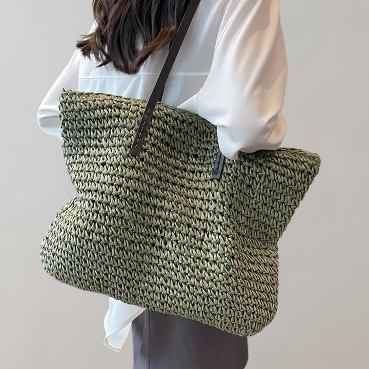 Lune London | Large Woven Tote Bag in Bohemian Beachy Style