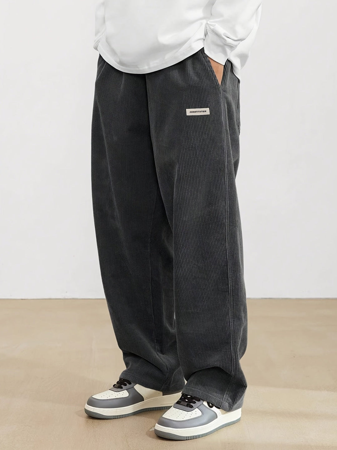 Lune London | Corduroy pants for men - Wide leg, Long length