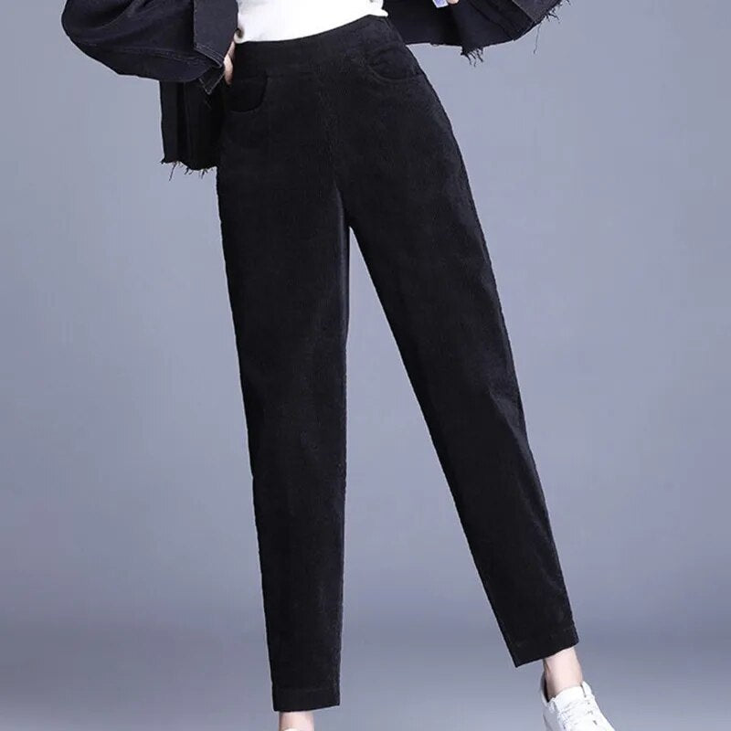 Lune London | Cord pants for women - Elastic waistband