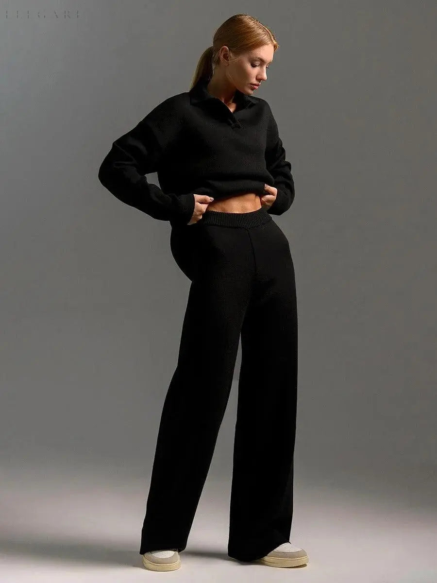 Lune London | Warm Knitted Jogging Set for Women