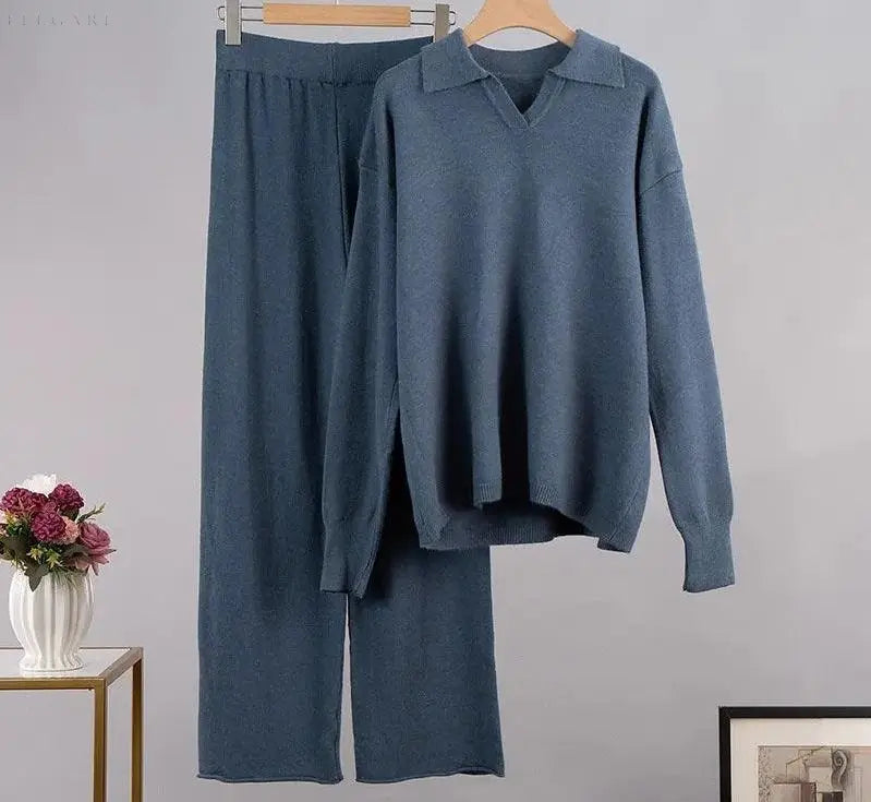Lune London | Warm Knitted Jogging Set for Women