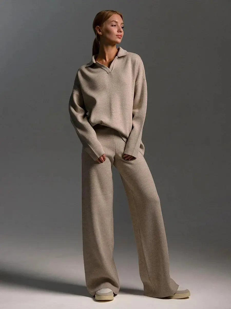 Lune London | Warm Knitted Jogging Set for Women