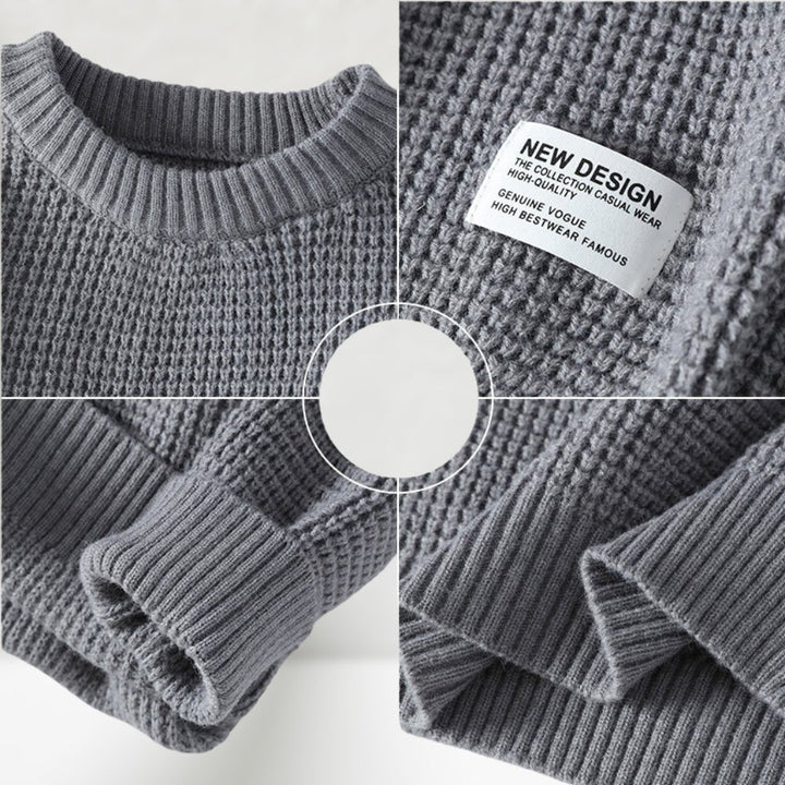 Lune London | Crewneck Knit Sweater for Men - Regular Length